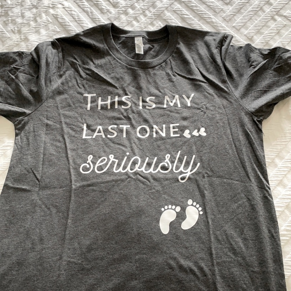 NWOT Pregnancy Announcement Shirt
